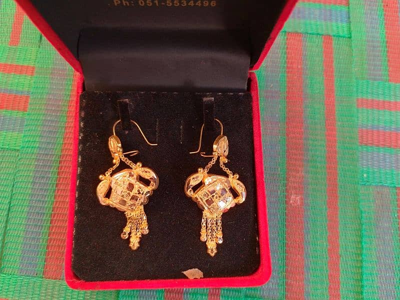 earrings for sale 21 k pure gold 3