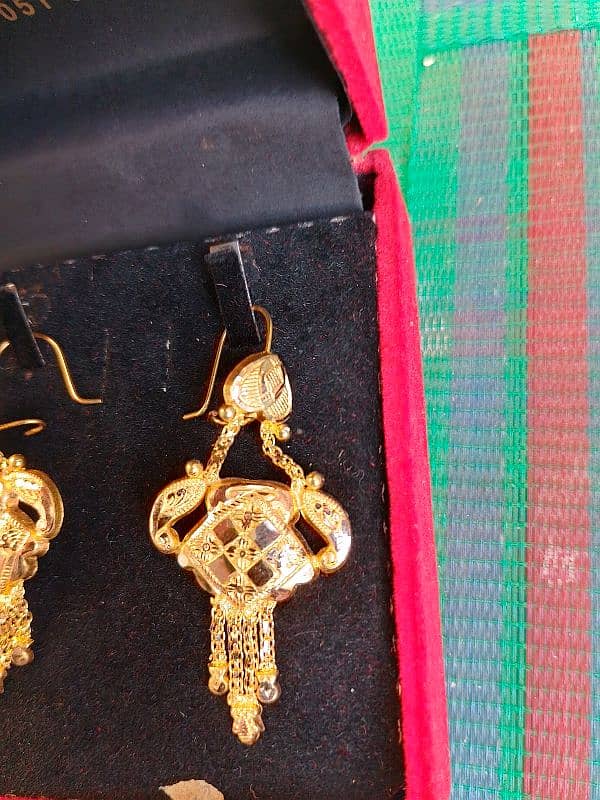 earrings for sale 21 k pure gold 5