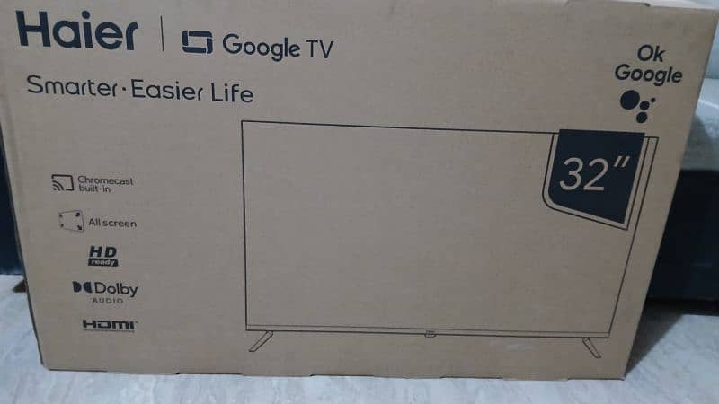 Haier 32" Brand New TV available at discount without warranty card 0