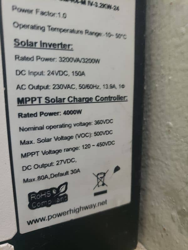 Solar max inverter hybrid 3.2 kw Pv 4000 2