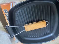 non. stick square fry pan heavy guage