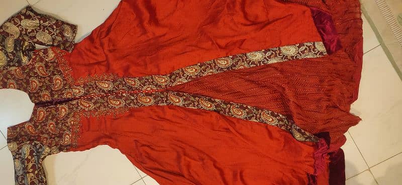 long maxy in beautifull musturd maroon combination 1