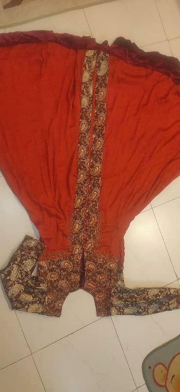 long maxy in beautifull musturd maroon combination 5