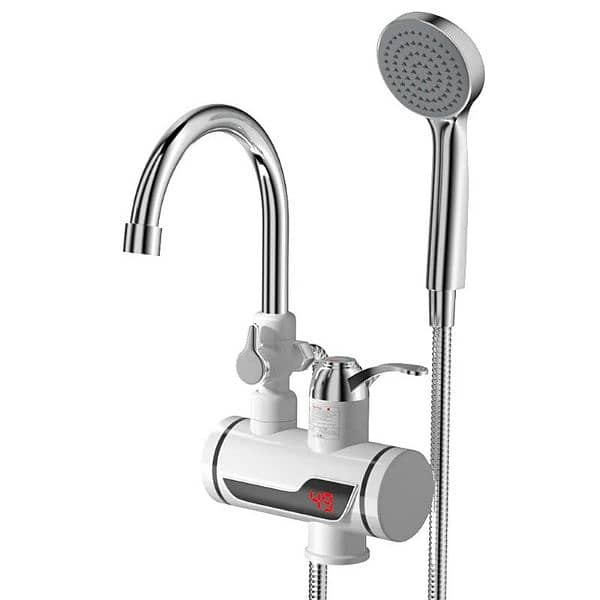 Tankless Electric Hot Water Heater Faucet with LED Display With Shower 6