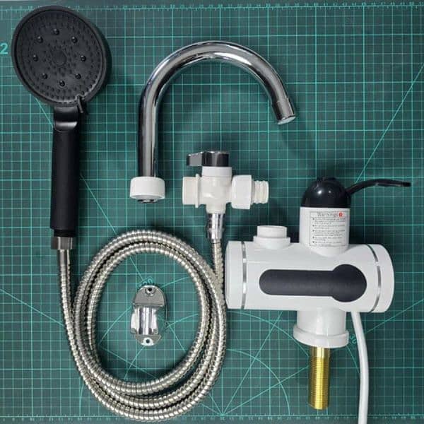 Tankless Electric Hot Water Heater Faucet with LED Display With Shower 7