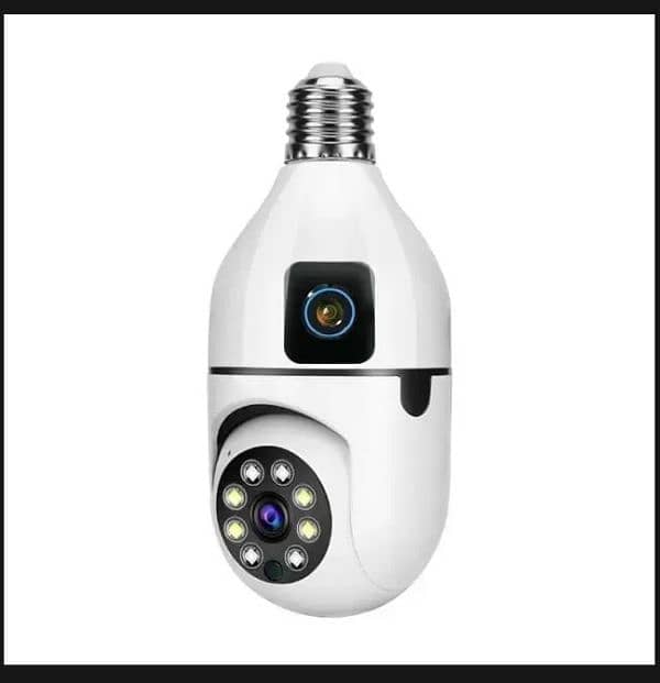 bulb wifi camera 2 mega pixel . 2 way conversation audio 0