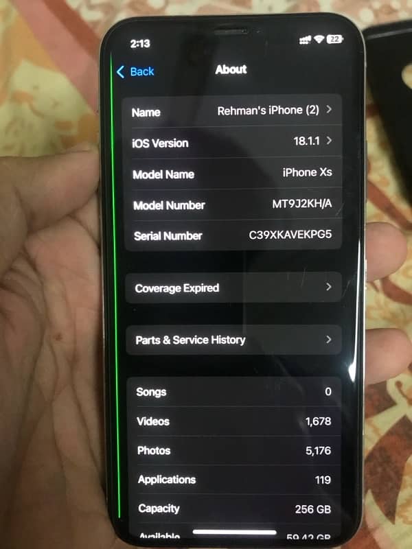 IPhone XS 256gb Dual Sim PTA Approved 5