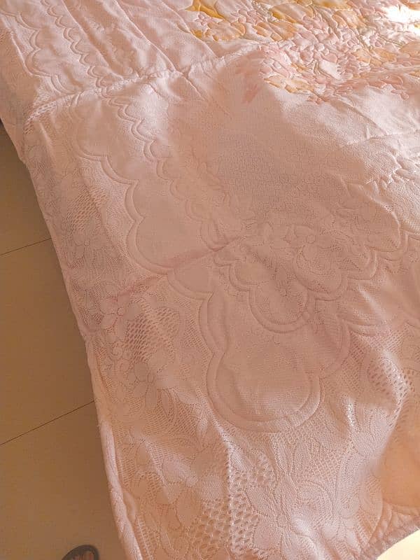 cut work net bridal bedsheet 1