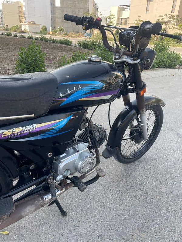 Super star 2018 model 70cc black colour brand new tyres 1