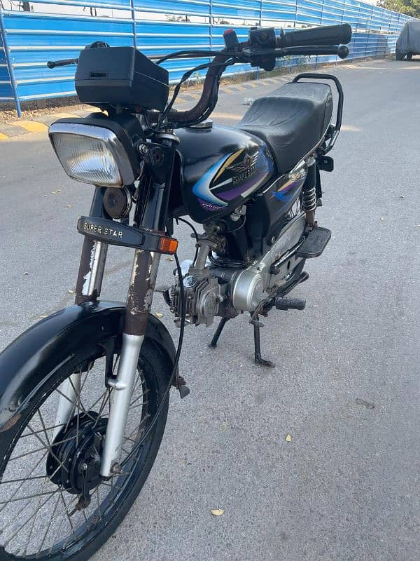 Super star 2018 model 70cc black colour brand new tyres 4