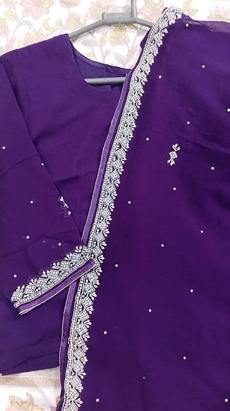 purple sari 1