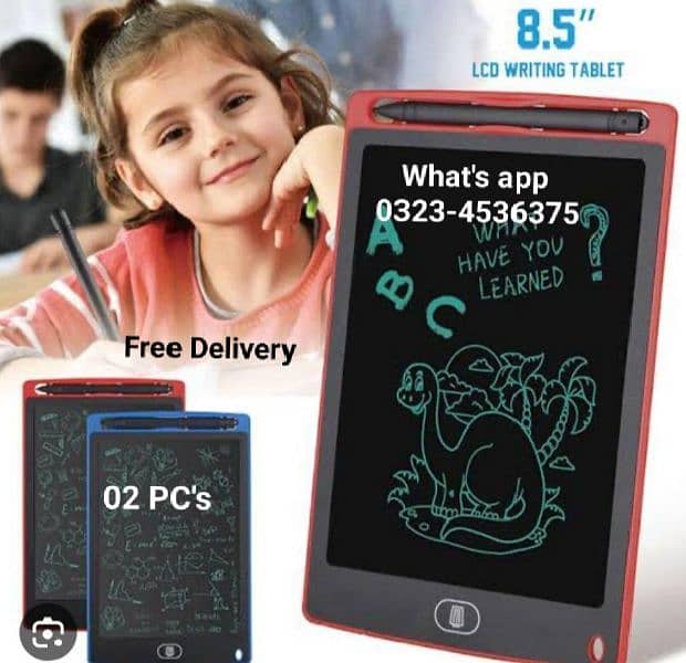 Writing Pad l 02 PC's l Free Delivery l 0323-4536375 l kid's Learning 0