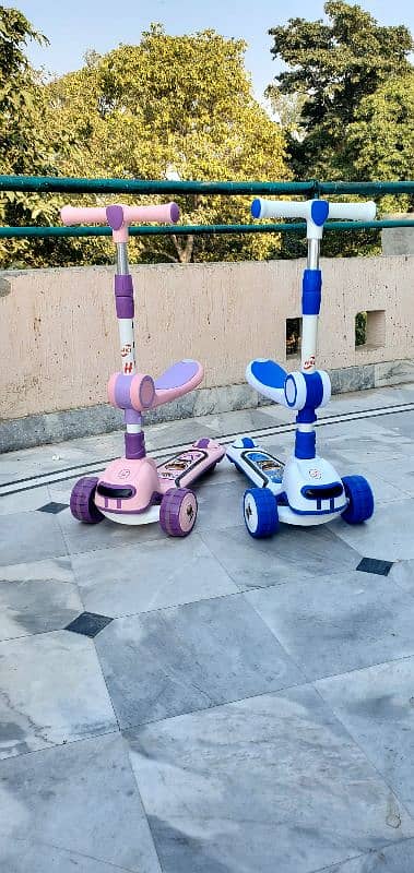 scooty for kids with LED lights and music 0