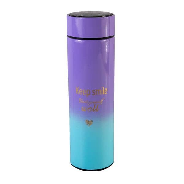 Water Bottle 500ML sports thermos water bottle with temperature. 0