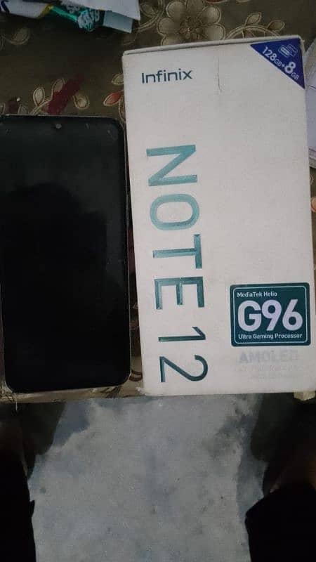 Infinix note 12 8+4 128 with box 2