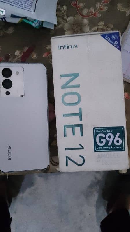 Infinix note 12 8+4 128 with box 3