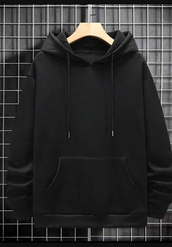 Man Fleece Fabric plain Hoddie 0