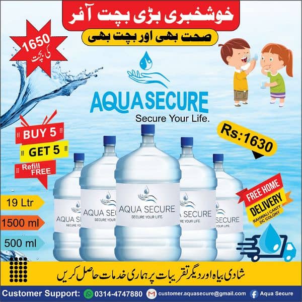 Aqua Secure Ro Bottled Water 0