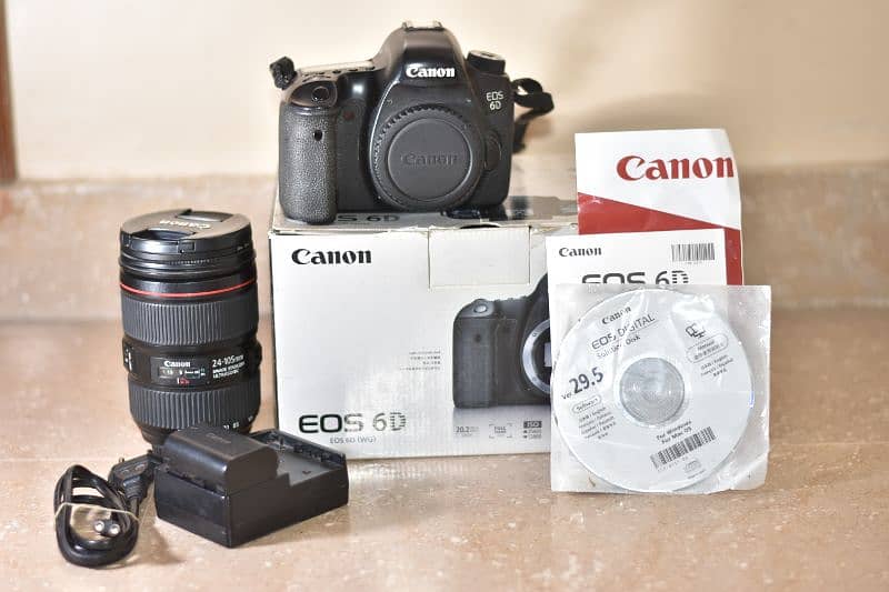 Canon 6D with Complete box, CD and Manual. 0