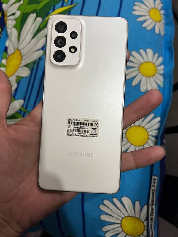 Samsung A73 5g with box 1