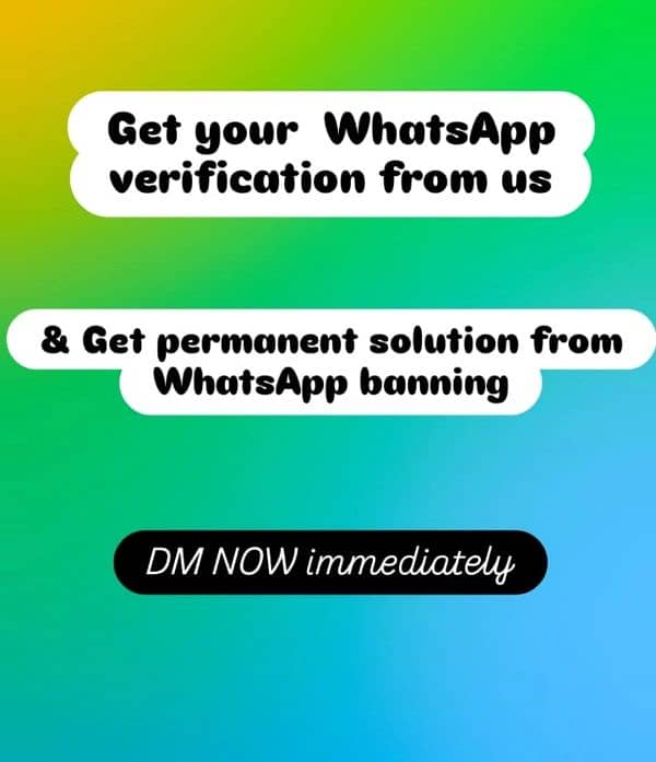 agr apka Whatsapp bussniss Ban ho rha ha to Mujh sa verify kerwao 0