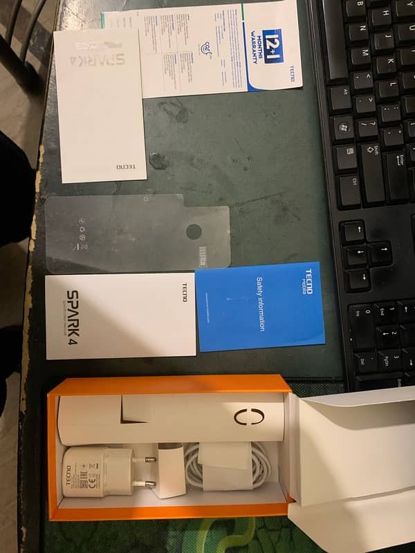 Tecno spark 4 With Complete Box 1