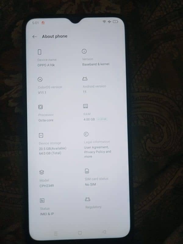 oppo A16 in Good condition 3