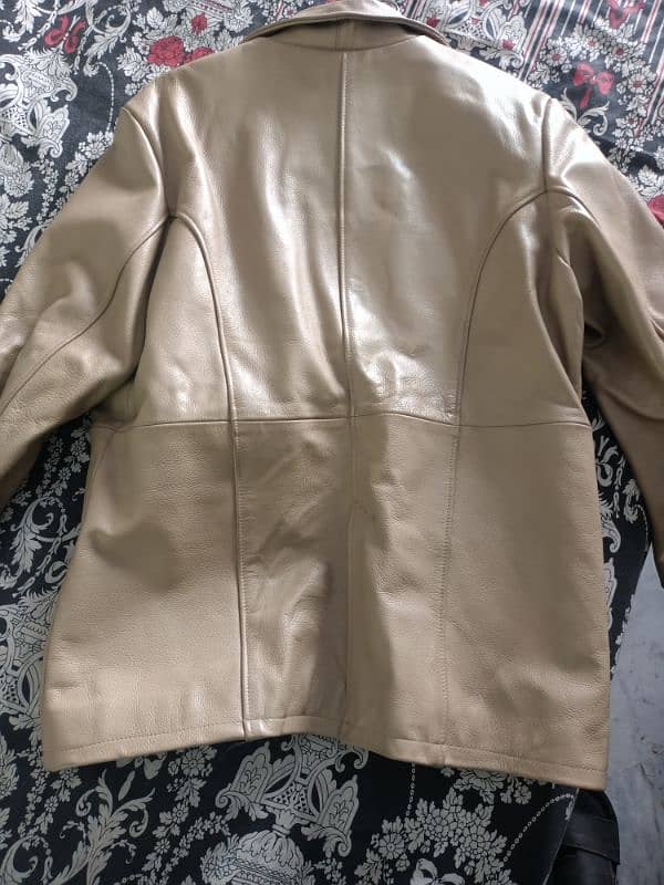 Pure leather Jacket | Skin color | Hand made | Best quality 8