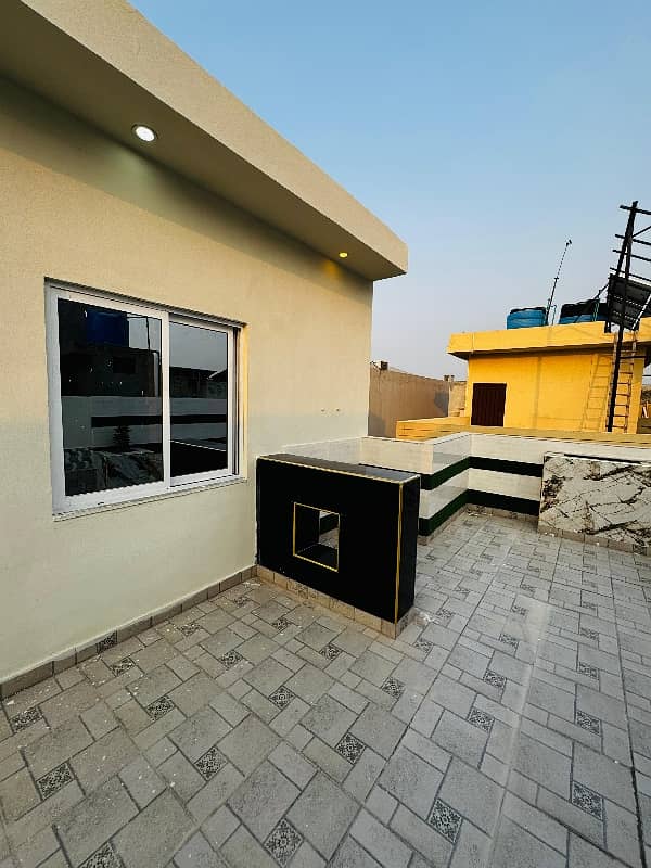 Brand New House For Sale In Very Low Budget 5 Bed Room With Atach Bathroom Draining Tv loan And Barbey Qu Area Also Available In This House Solid AA Cansatrion Owner Built House On The 60 Fit Rood Very Hot Location 42