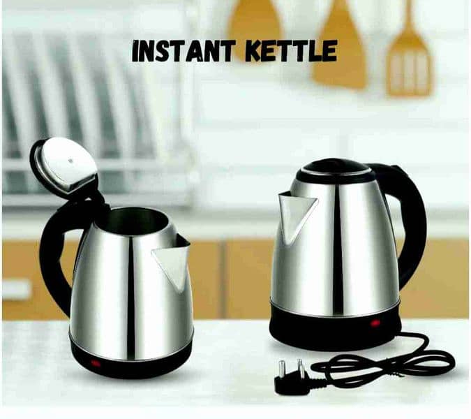 2L Electric Kettle Stainless Steel 220 1500W Power 360 Degree 2