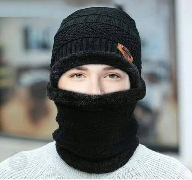 Winter Knit Beanie | Winter mask for men 0