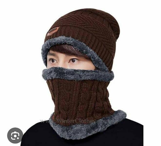 Winter Knit Beanie | Winter mask for men 2