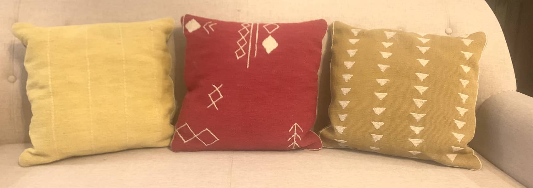 Hand Woven & Embroidered Jute Cushion Covers 1