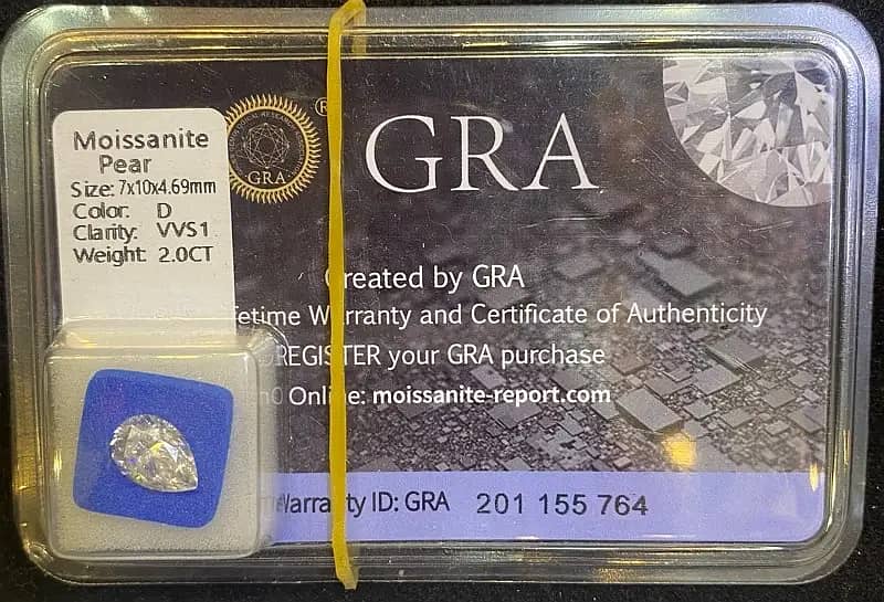 100% Original Moissanite Stone Beads With GRA Certificate 1