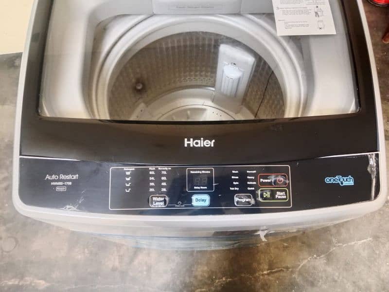 Haier automatic washing and dryer machine 9