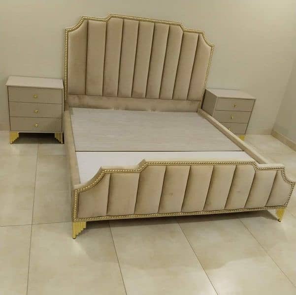 Double bed\wooden bed\king size bed\bed sets\velvet bed set\single bed 11