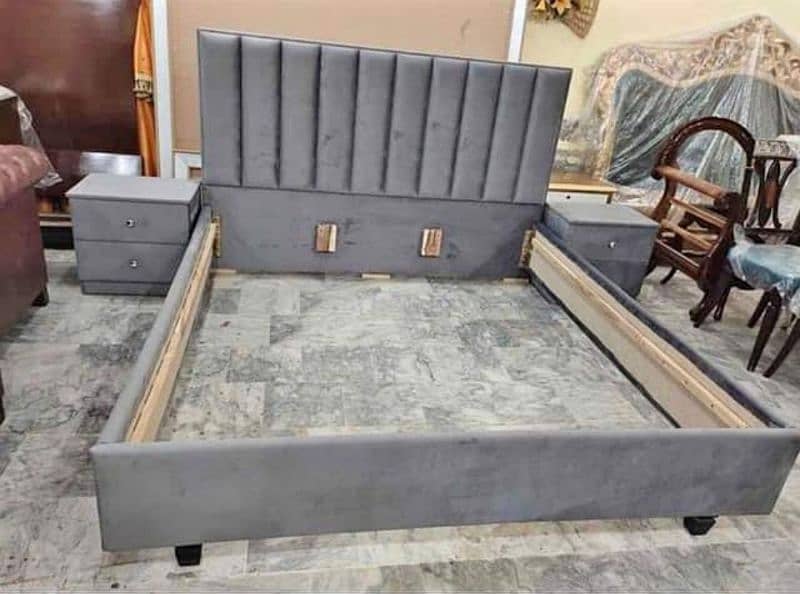 Double bed\wooden bed\king size bed\bed sets\velvet bed set\single bed 15