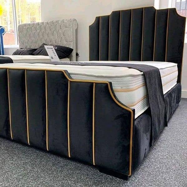 Double bed\wooden bed\king size bed\bed sets\velvet bed set\single bed 19