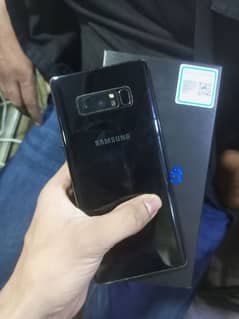 Samsung Note 8 Dual sim 6GB 64GB Seald 100% complete saman Pta aproved