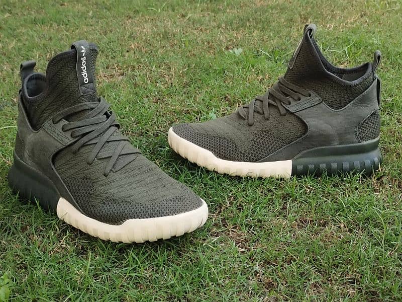 Adidas Tubular X Prime knit Shadow Green Running casual shoes 1