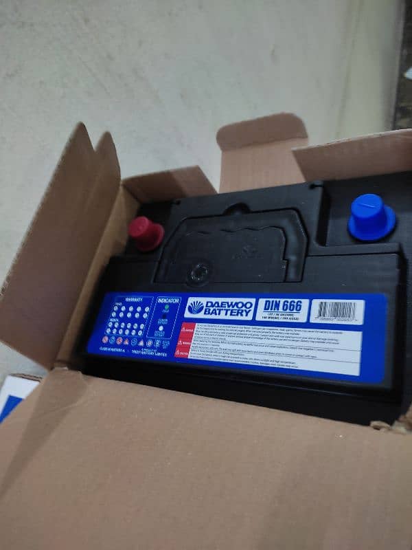 Daewoo Battery Din 666 Kia, MG, Hyundai, Suzuki, Daihatsu, Toyota 2