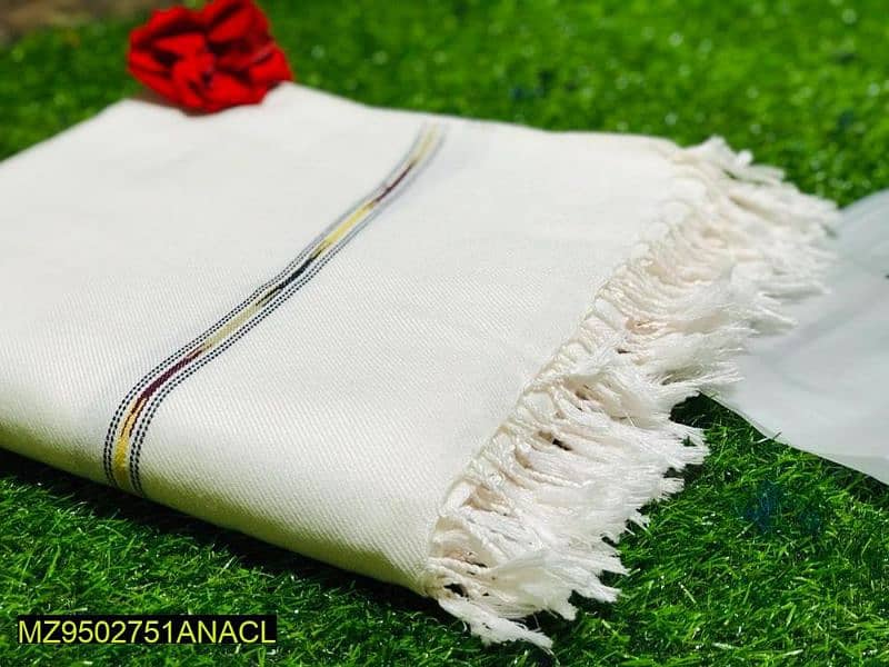 J° Original white beautiful shawl for men. 1