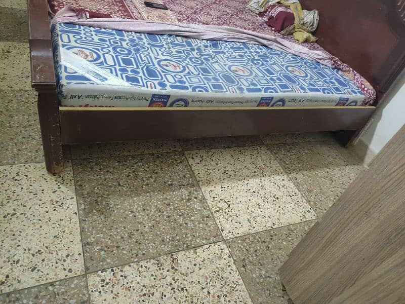 wood shesham bed king size 6. by6.5 4