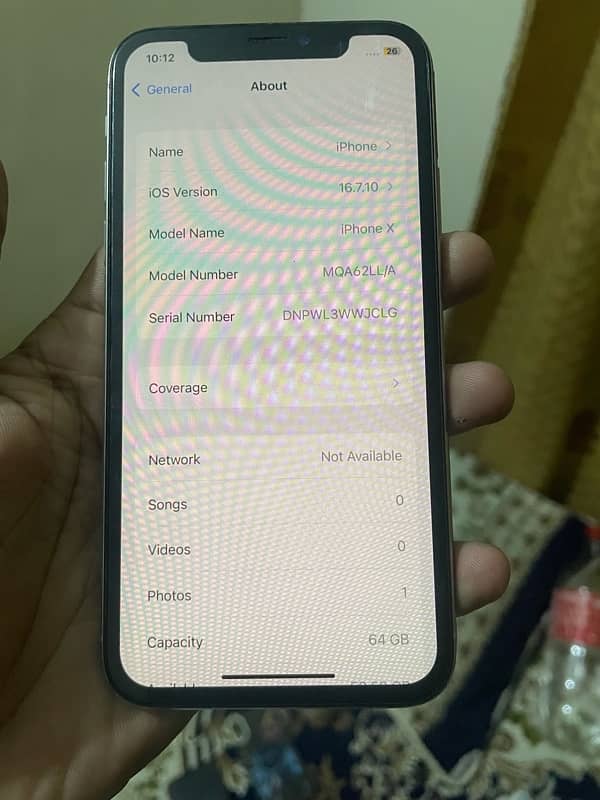 iPhone X 64 gb PTA approve 3