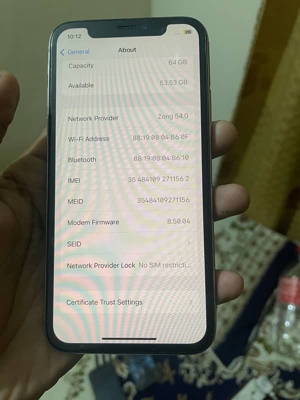 iPhone X 64 gb PTA approve 4