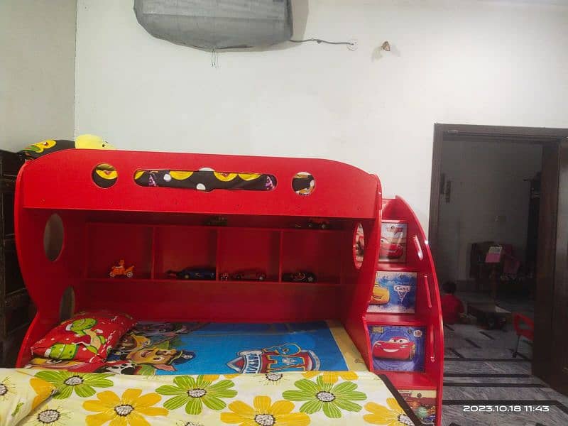 double bed for kids 6 months used condition 6