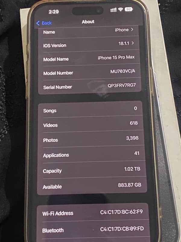 iphone 15 pro max 1TB pta approved 1