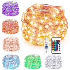 Fairy RGB Led String Lights with Remote16 Colors Changing USB Powered