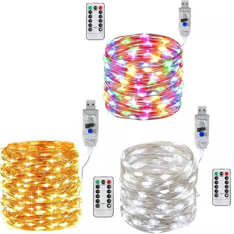 Fairy RGB Led String Lights with Remote16 Colors Changing USB Powered 15