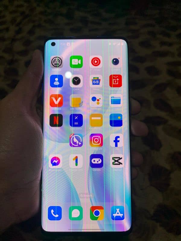 Oneplus 8 pro 12gb ram 256 Memory Panal ma line hai screen saf nzr ati 2